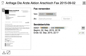 Fax an Die Ärzte Hot Action Records